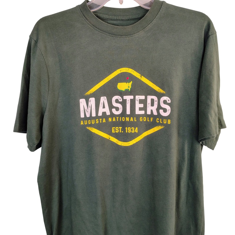 Masters Augusta National Golf Club T-Shirt Mens Medium Green League Est 1934